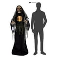 thumbnail image 4 of 5.4FT Animated Wraithlike Reaper Halloween Decoration - Scream Saver, 4 of 5