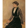 thumbnail image 2 of Max Slevogt 15x18 Black Ornate Wood Framed Double Matted Museum Art Print Titled - Miss Eva Steinbarth (1915), 2 of 5