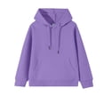 thumbnail image 4 of OJSFQUFP Boys' Hoodie and Winter Cotton Girls' Casual Long Sleeved Top Solid Color Jacket Hoodie, 4 of 6