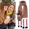 thumbnail image 4 of Bufanda Navideña Elk Bufanda Larga De Felpa Bufanda Cálida De Invierno Decoraciones Navideñas Regalos Para Mujeres Hombres Methold HA039095-00, 4 of 6