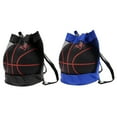 thumbnail image 4 of USHOBE 2 Pcs Waterproof Sports Gym Bag Football Drawstring Bags Polyester Black for Team Practice, 4 of 7