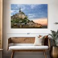 thumbnail image 3 of Elephant Stock Historic Mont Saint Michel Wall Art - Horizontal Canvas Wall Art - Living Room Wall Decor - Religion And Spirituality Canvas - Beige And Brown Decor - 51" x 34", 3 of 8