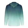 thumbnail image 2 of ameIAEA Mens Fall Hooded Sweatshirts Long Sleeve Button Pullover Tops Gradient Color Casual Shirts, 2 of 4