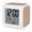 Brown, White, Cocoa, variant on Botanical Rose Bud Digital Alarm Clock for Bedrooms,Smart LED Alarm Clock with 7 Color Changing Night Light,Vintage Slate Blue Floral Leaves Farmhouse Silent Wake Up Clocks for Sleep Study 3.2"x3.2"