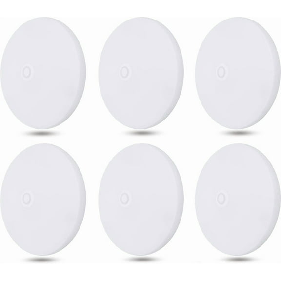 Facon Ultra Slim 4.5'' 12V RV Puck Lights w/Switch, 4000K Cool White LED Interior Lights for RVs, Camper Van, Boats, 12V Dome Light Fixture – cETL Certified（6 Packs）