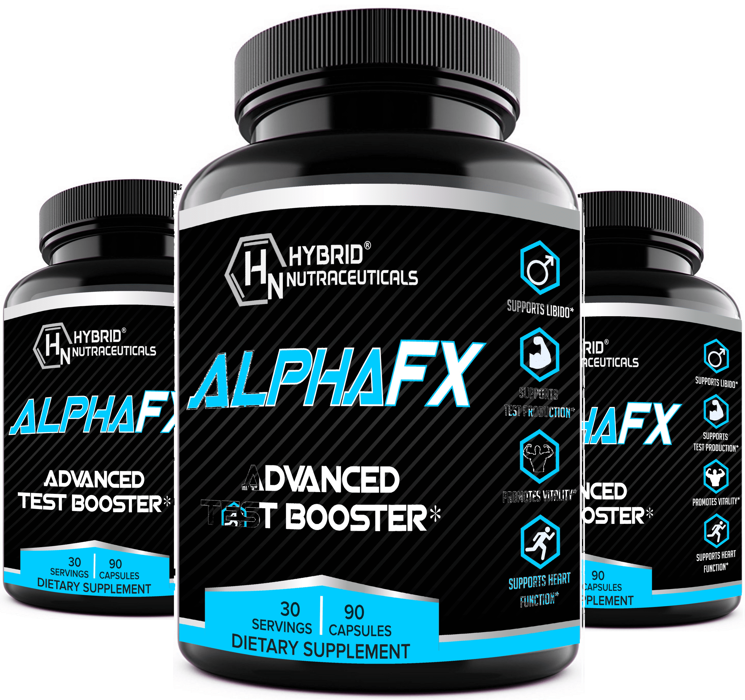 AlphaFX Advanced Testosterone Booster Estrogen Blocker Supplement for
