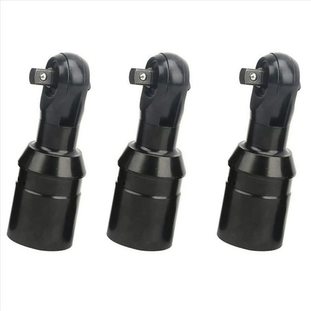 3X Cabezal de Llave de Trinquete Accionamiento Cuadrado de 3/8 Pulgadas 10Mm Resistente para Llave de Trinquete Eléctrica Inalámbrica Herramienta de Industrial