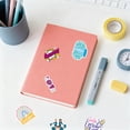 thumbnail image 2 of 100PCS Boho Motivational Quote Stickers – “Free Spirit”, “Wild Soul”, “Let It Flow”, “Stay True”, “Be Kind to Yourself” – Whimsical & Soulful – Perfect for Journals, Water Bottles, Laptops, Lockers., 2 of 7