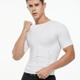 thumbnail image 6 of QRIC Men's Compression Shirt Undershirt Slimming Tank Top Workout Vest Abs Abdomen Slim Body Shaper, 6 of 6