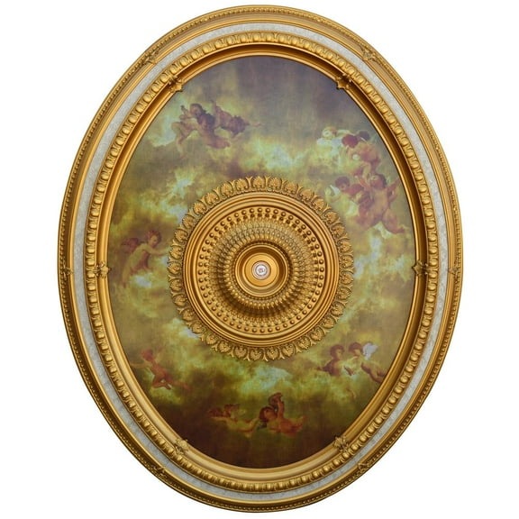 AFD Classical Large Oval Chandelier Ceiling Medallion 79 inches