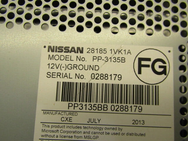 Pre-Owned 2011-2015 Nissan Rogue AM FM CD Radio Receiver OEM LKQ - Verify Specific Vehicle Fitment In Description - (Good)