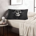 thumbnail image 5 of Plush Throw Pillow Covers, Magician Hat Skull Pillow Cases with Invisible Zipper, Breathable Microfiber Pillow Cases Standard Size for Sleeping Bedroom Sofa Living Room 16x24, 5 of 5