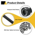 thumbnail image 4 of Uxcell 25 Pack Hex Socket Head Cap Screws Bolts, M5x60mm 304 Stainless Steel Socket Drive Machine Screws Bolts with Wrench, Full Threaded, Black, 4 of 7
