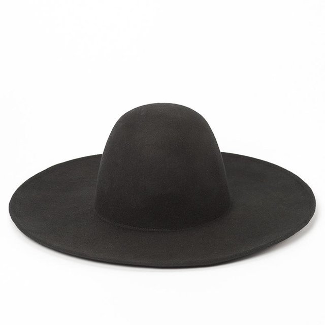 Sombrero de Fieltro para Mujer Vestido de Invierno 14cm Alto y Copa Redonda Sincero Hogar