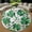 Luckily Shamrock1, variant on Circle Area Rug, Aurora Borealis21 Washable Non-Slip Floor Carpet, Soft Rug for Living Room Bedroom Decor 24 Inch