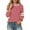 Pink, variant on Casual Tops for Women Crew Neck Tops White Long Sleeve T Shirts for Women Basic Tops Women Work Tops