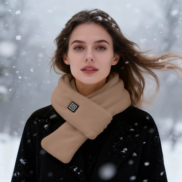 USB Heated Scarf with Adjustable Temperature for Neck and Shoulder Warmth, Portable Winter Cold Protection for Men and Women