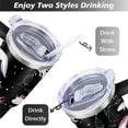 thumbnail image 5 of 40oz Cute Colorful Axolotl Stainless Steel Flip Straw Tumbler Spill Proof Travel Cup Double Wall Vacuum Insulated Coffee Mug with Top Handle, 5 of 6