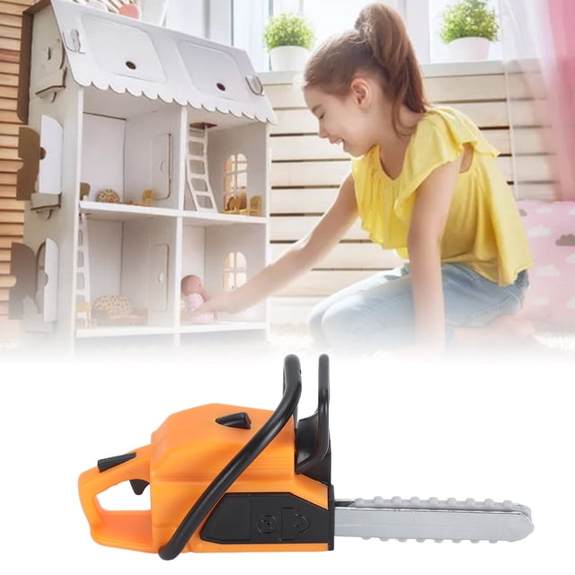 Motosierra para Casa de Muñecas, Modelo de Cortacésped, Motosierra y Cortacésped en Miniatura, Diseño Detilado, Resistente a la Interemperie, Ideal para decoración de Jardín
