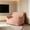 Pink + Velvet, variant on AUU Allea Velveteen Bean Bag Chair with Armrests for Living Room or Bedroom