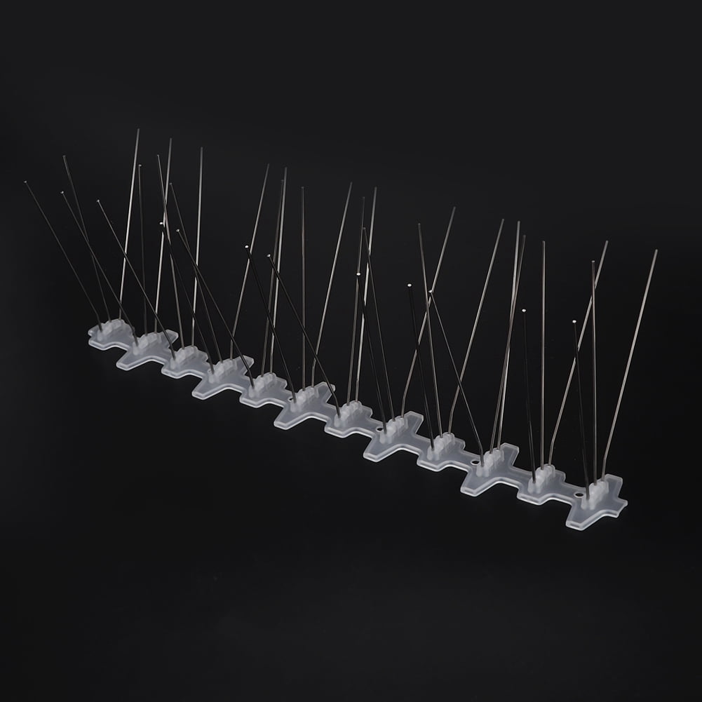 OTVIAP 10Pcs 30cm Stainless Steel Anti Bird Spike Outdoor Bird Repellent Bird Spikes Tool, Bird