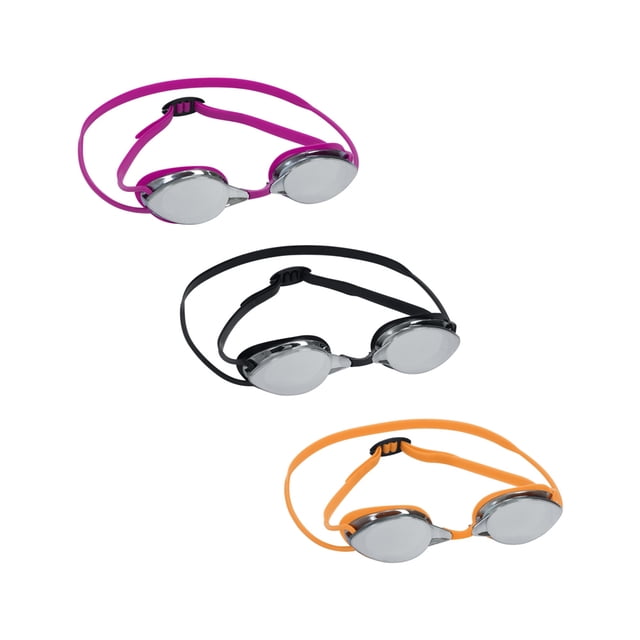Goggles Para Adulto Natación 14 Años Lente Espejo Bestway Paquete 3 Piezas Plástico De Alta Resistencia