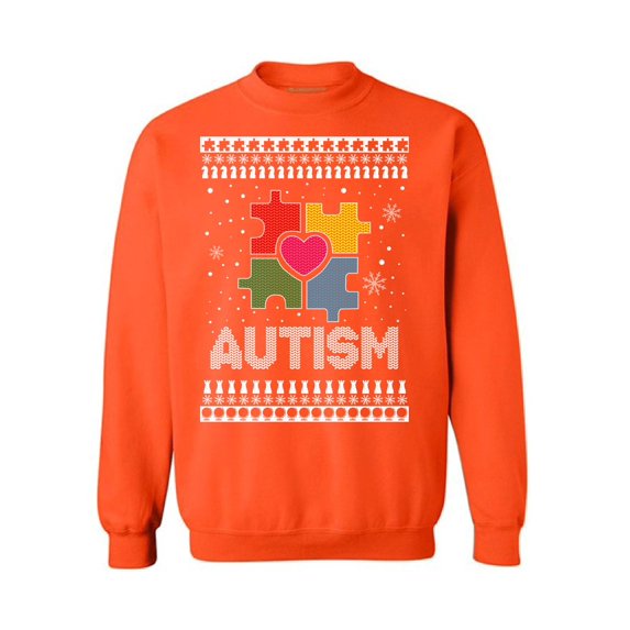 Awkward Styles Ugly Christmas Sweatshirt Xmas Autism Sweater