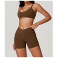thumbnail image 4 of Conjuntos de entrenamiento for mujer, 2 piezas, sujetador deportivo, camiseta sin mangas, polainas de cintura alta, gimnasio, yoga, ropa activa, camiseta de entrenamiento for mujer, 4 of 6