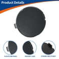 thumbnail image 4 of Ganchos de remolque de parachoques delantero izquierdo únicos de Unique Bargains en Polymetal Gray Metallic para Mazda CX-3 2016-2021 No.D10J50A12A, 4 of 6