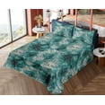 thumbnail image 4 of Ambesonne Retro Fitted & Flat Sheet with Sham 3 Pcs Set, Vintage Abstract Pattern Plot, Twin, Dark Teal and Cadet Blue, 4 of 5