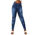 thumbnail image 2 of Tallas grandes Flower 3D Impreso de gran altura Jeggings Rosegal Leggings de talla grande, 2 of 5