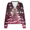 thumbnail image 5 of Deal of the Week Ofreoo Women‘s Christmas Printed CasualCardigan ButtonFashion Jacket Tops Coat Cardigan Sweaters for Women Lightweight, 5 of 5
