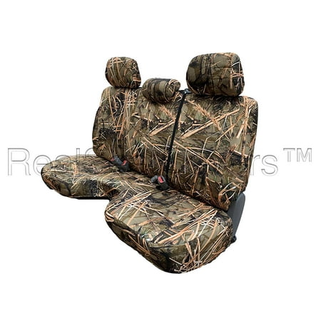 Seat Cover for Toyota Tacoma Reg Cab Bench 3 Adjustable Headrest Custom Made Triple Stitched A30 (Muddy Water