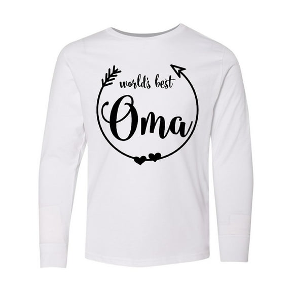 Inktastic World's Best Oma Long Sleeve Youth T-Shirt