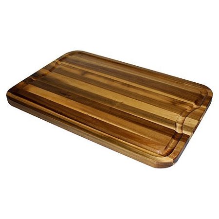 Extra Large Organic Edge-Grain Hardwood Acacia Cutting Board, with Juice groove, Best Kitchen chopping Board (Butcher Block) for Meat, Cheese, & Vegetable Serving Tray with Carved-In Handles,