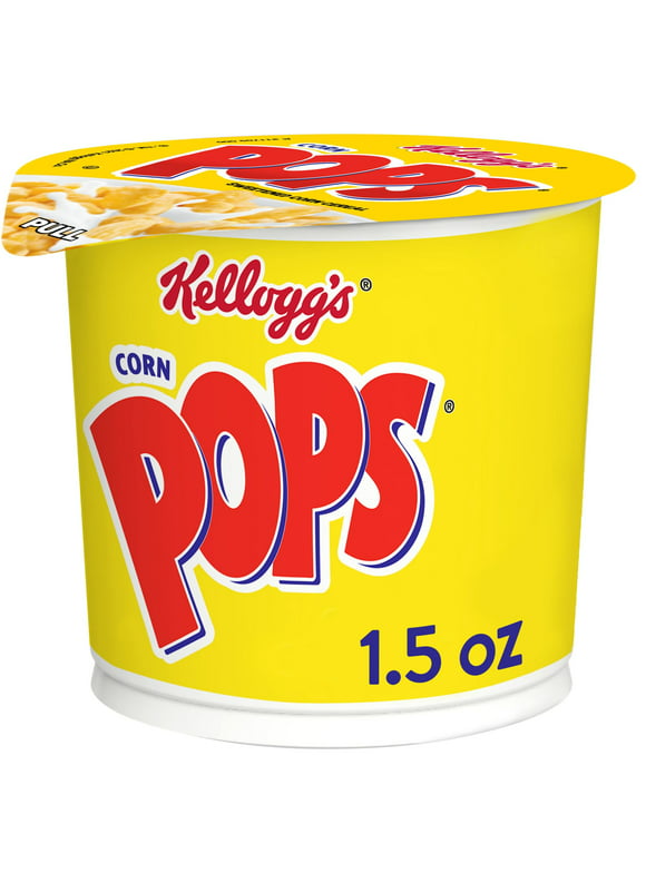 Kellogg's Corn Pops Original Cold Breakfast Cereal, Single Serve, 1.5 oz Cup