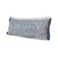 thumbnail image 3 of Woven Paths Bennett 14" x 36" Fringed Blue Cotton Adult Decorative Throw Pillow, 3 of 10