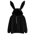 thumbnail image 3 of ZKCCNUK Hoodies Sweatshirt for Women with Pocket Crop Workout Pullover Long Sleeve Turtleneck Hooded Casual Blouse Tops, 3 of 7