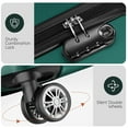 thumbnail image 4 of 4 Piece Luggage Sets Travel Suitcase Set,20/24/28/32 inch Luggage with 7PCS Organizer Bags, Green, 4 of 12