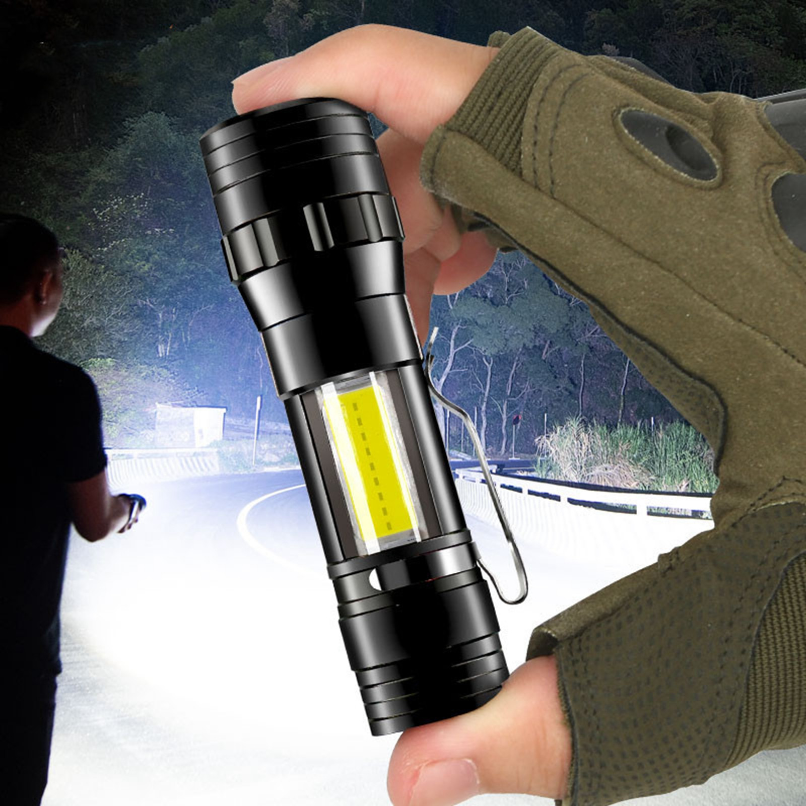 Thsue Mini LED Flashlight Compact Flashlight for Outdoor Activity