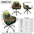 thumbnail image 7 of Xixirimido Black Cat Colorful Daisy Pattern Swivel Armchair Accent Dining Chair Cover, Stretch Mid-Back Office Desk Chair Slipcover Leisure Arm Chair Protector Soft Covers for Home, 7 of 7