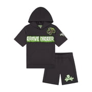 Monster Jam Toddler Boy Textured Knit Short Set, Sizes 12 Months-5T