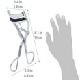 thumbnail image 4 of SHANY Luxe Lashes Eyelash Curler - Professional Makeup Tool With Two Silicone Replacement Pads, Gentle Curl, Crease-Free, No Pinching Or Pulling, Lightweight Design For Easy Travel - SILVER, 4 of 5