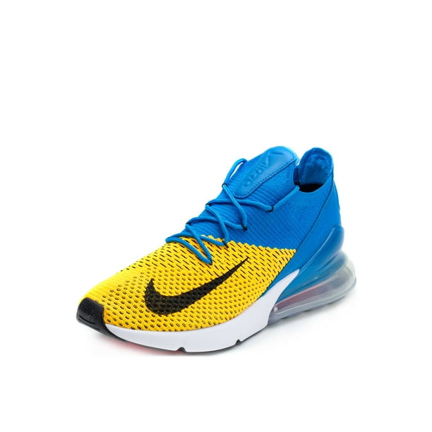 Nike Nike Mens Air Max 270 Flyknit Laser Orange Blue Ao1023 800 Size 10 5 Walmart Com Walmart Com