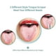 thumbnail image 4 of 2pcs Tongue Scraper For Reduce Bad Breath Adults Kids Stainless Steel Metal Tongue Cleaner Brushe Oral Clean Tool--, 4 of 5