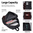 thumbnail image 4 of Disketp Flamingo Mochila Estampada de Gran Capacidad con Lonchera y Estuche, Set de 3 Piezas para Estudiantes, 4 of 7