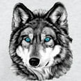 thumbnail image 3 of CafePress - Painted Wolf Grayscale Sweatshirt - Crew Neck Sweatshirt, 3 of 4
