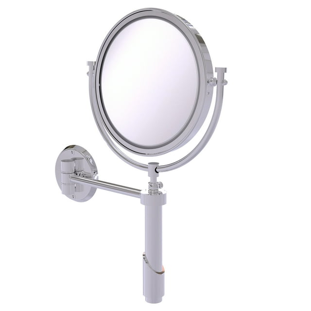 Tribecca Collection Wall Mounted Make-Up Mirror 8 Inch Diameter with 2X Magnification - TRM-8/2X-PC