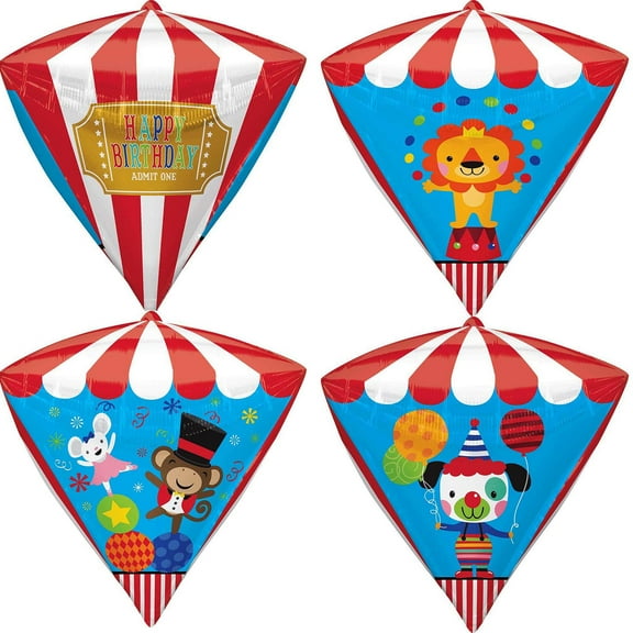 Carnival Birthday Cubez Balloon 15"
