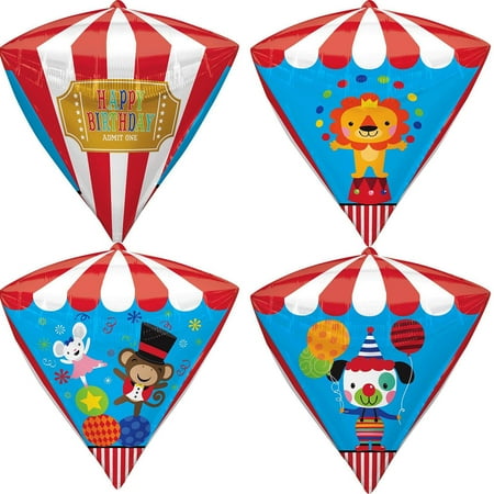 Carnival Birthday Cubez Balloon 15"